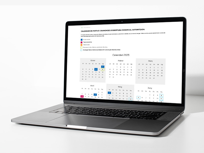 Compra Eixample us informa del calendari 2023 d'obertura comercial autoritzada a Barcelona