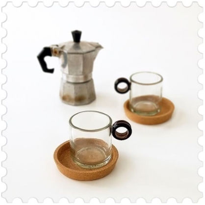Moka Cup Juego de 2 tazas de caf